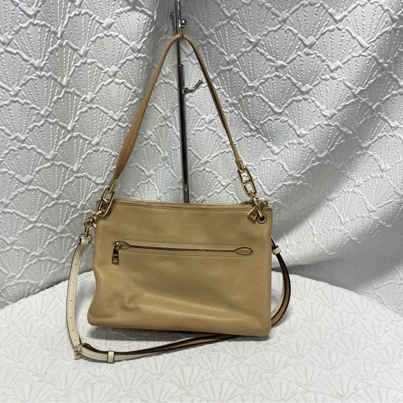 Coach Dreamer Tan and Cream Crossbody Bag - Picture 4 of 12